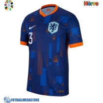 Fotballdrakt Herre Nederland Matthijs de Ligt #3 Bortedrakt EM 2024 Kortermet